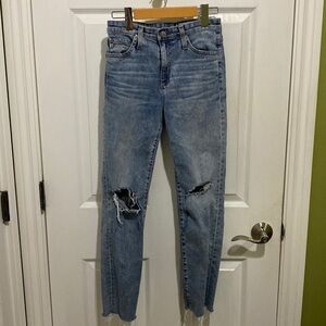 AG Adriano Goldschmied AG-ED Denim The Isabelle High Rise Straight Crop Size 25